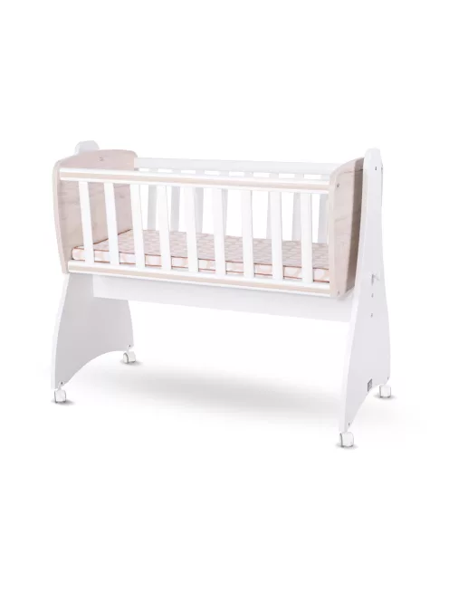 Lorelli First Dreams ringatható bölcső 105x55 - White / Light Oak