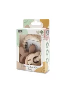 Lorelli Nyuszi szilikon és bükkfa rágóka - Natural Beige
