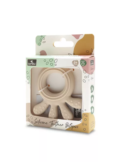 Lorelli Polip természetes szilikon rágóka - Beige