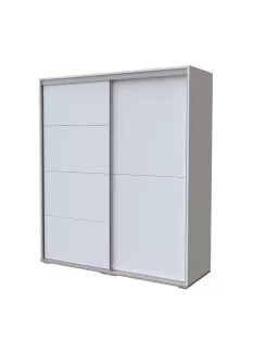   Todi Misty gardróbszekrény 200 cm széles (10 doboz) - Fehér