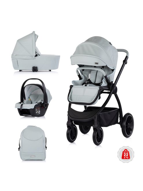 Chipolino Prestige 3az1-ben multifunkciós babakocsi - Matcha