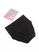 MomCare Császármetszés utáni Hasleszorító Bugyi beépített C-Satin panellel a heg körül - fekete L-XL