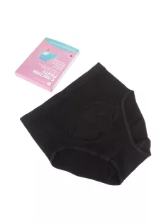   MomCare Császármetszés utáni Hasleszorító Bugyi beépített C-Satin panellel a heg körül - fekete L-XL