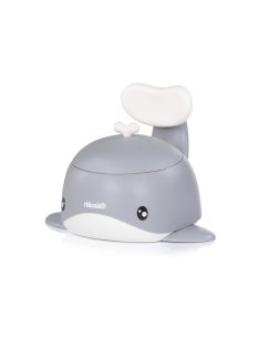 Chipolino Baby Whale bálna alakú bili tetővel - grey