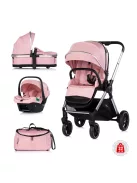 Chipolino Euphoria 3 az 1-ben újszülött babakocsi - Powder pink