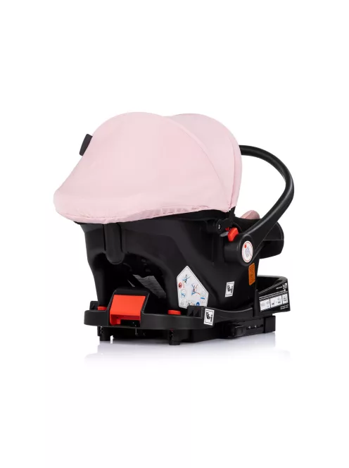 Chipolino Amore autóshordozó adapterrel 40-87cm - Pink powder
