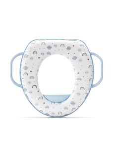   Lorelli párnázott WC szűkítő fogantyúval - Planets Blue