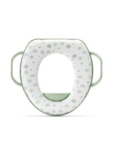   Lorelli párnázott WC szűkítő fogantyúval - Planets Green