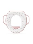 Lorelli párnázott WC szűkítő fogantyúval - Planets Pink