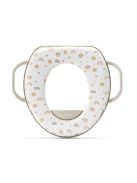 Lorelli párnázott WC szűkítő fogantyúval - Planets Beige