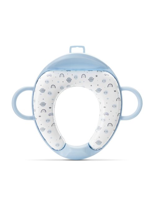 Lorelli párnázott WC szűkítő háttámlával - Planets Blue