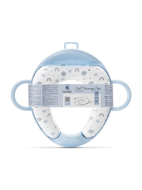 Lorelli párnázott WC szűkítő háttámlával - Planets Blue