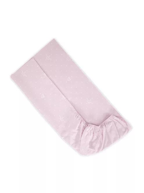 Lorelli gumis lepedő 60x120 + 15cm - Little Bear Pink