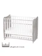 Lorelli Stars ringatható kiságy 60x120 - White / Artwood