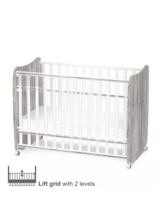 Lorelli Stars ringatható kiságy 60x120 - White / Artwood
