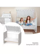 Lorelli Stars ringatható kiságy 60x120 - White / Artwood