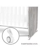 Lorelli Stars ringatható kiságy 60x120 - White / Artwood