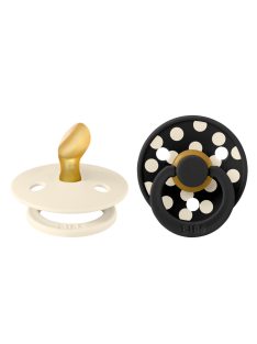   BIBS Studio Polka Colour anatómiai cumifejjel Krémfehér mix, 0-6 hónap