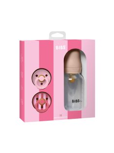 BIBS Szia, baba! ajándékcsomag (Púderrózsaszín)