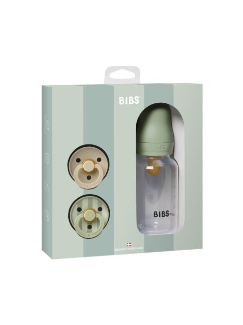 BIBS Szia, baba! ajándékcsomag (Zsálya)