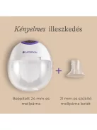 Lansinoh hordható mellszívó – 4 fázisú, egyes + AJÁNDÉK Lansinoh anyatejgyűjtő zacskóval 25 darabos