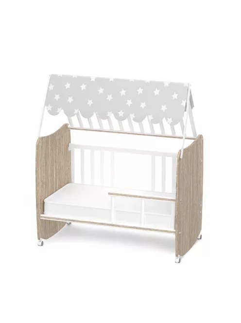 Lorelli Stars ringatható kiságy 60x120 - White / Amber