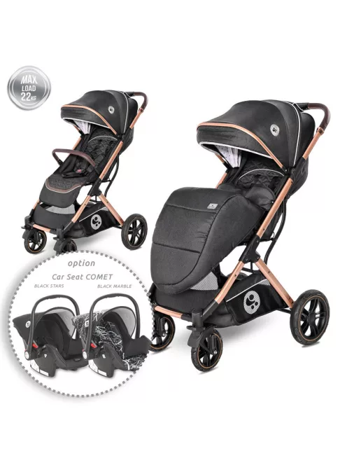 Lorelli Storm sport babakocsi 22kg-ig - Luxe Black