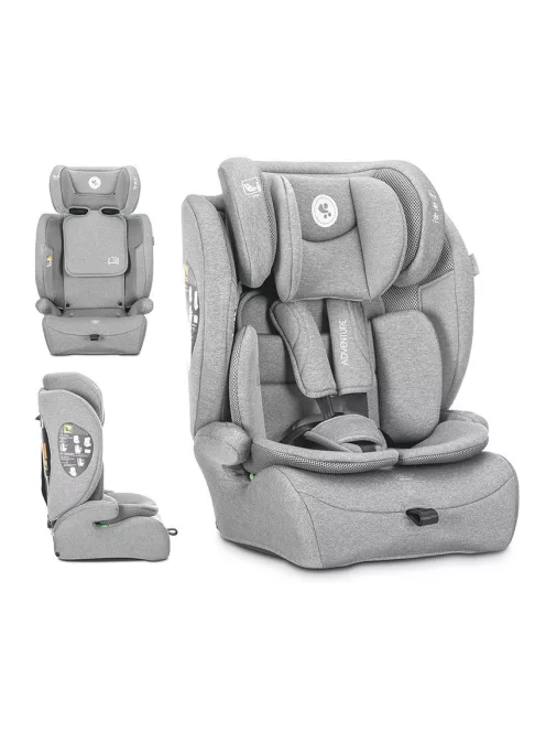 Lorelli Adventure autósülés i-Size 76-150cm - Grey (doboz nélküli)