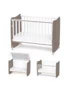 Lorelli Stars ringatható kiságy 60x120 - White / Coffee
