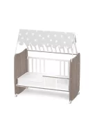 Lorelli Stars ringatható kiságy 60x120 - White / Coffee