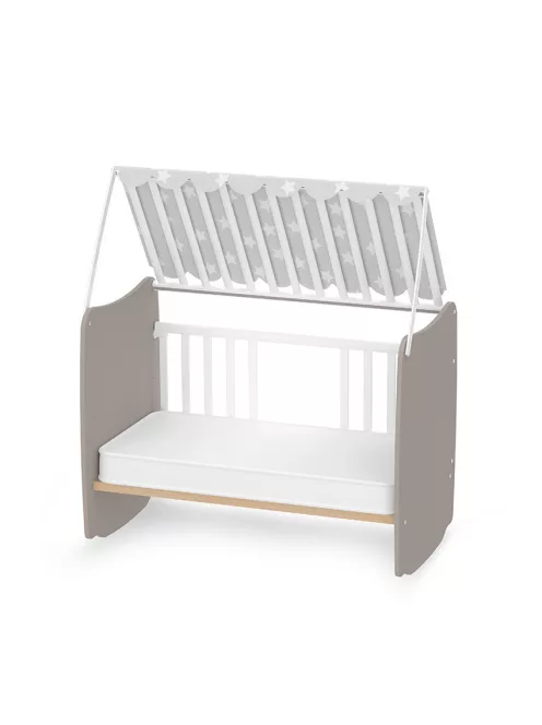 Lorelli Stars ringatható kiságy 60x120 - White / String