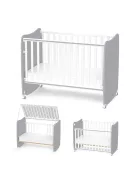 Lorelli Stars ringatható kiságy 60x120 - White / Stone Gray