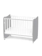Lorelli Stars ringatható kiságy 60x120 - White / Stone Gray