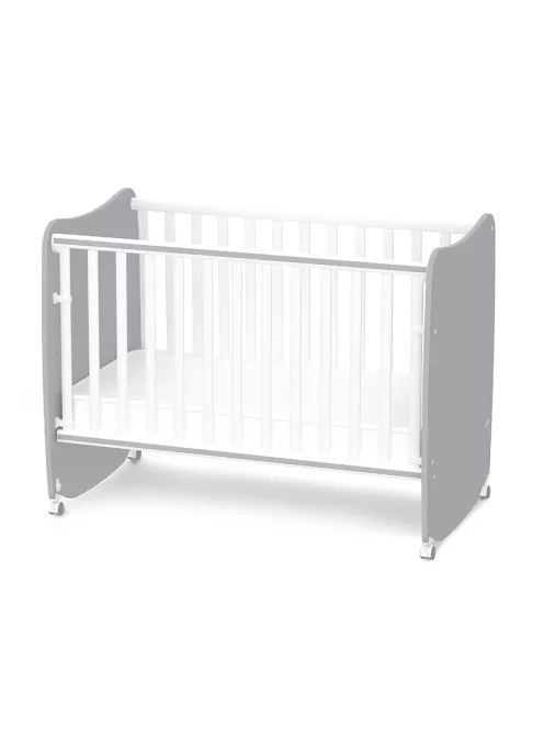 Lorelli Stars ringatható kiságy 60x120 - White / Stone Gray