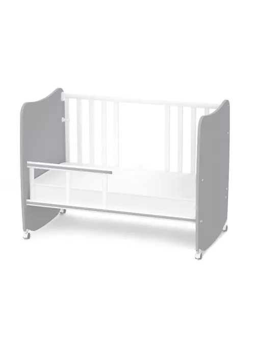Lorelli Stars ringatható kiságy 60x120 - White / Stone Gray
