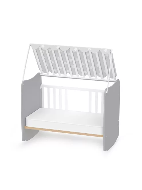 Lorelli Stars ringatható kiságy 60x120 - White / Stone Gray