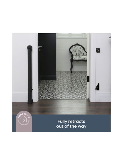 Dreambaby Glide 'n' hide xtra biztonsági ajtórács 140 cm-ig - fekete