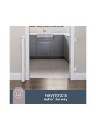 Dreambaby Glide 'n' hide xtra biztonsági ajtórács 140 cm-ig - fehér