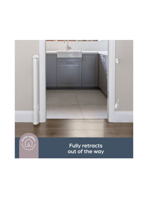 Dreambaby Glide 'n' hide xtra biztonsági ajtórács 140 cm-ig - fehér