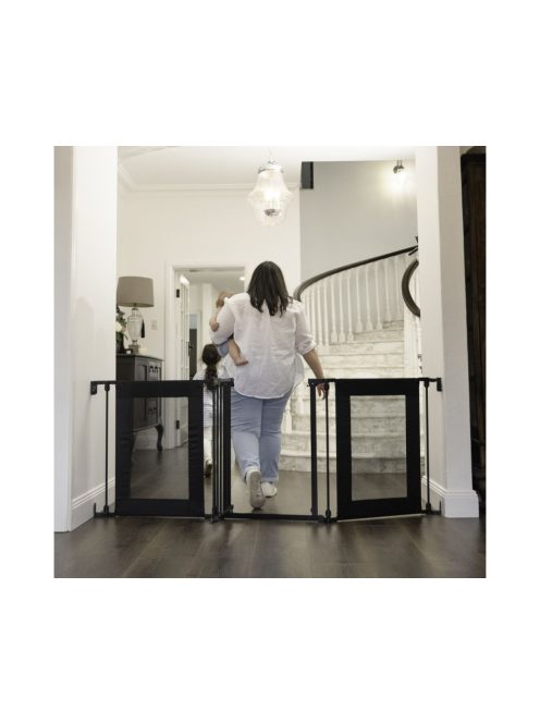 Dreambaby Endeavour 3 biztonsági ajtórács 195 cm-ig - fekete háló és fém részletek