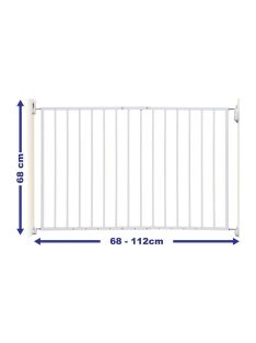   Dreambaby Arizona 2 biztonsági ajtórács 112 cm-ig - fehér