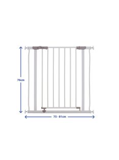 Dreambaby Ava biztonsági ajtórács 75-81 cm - fehér