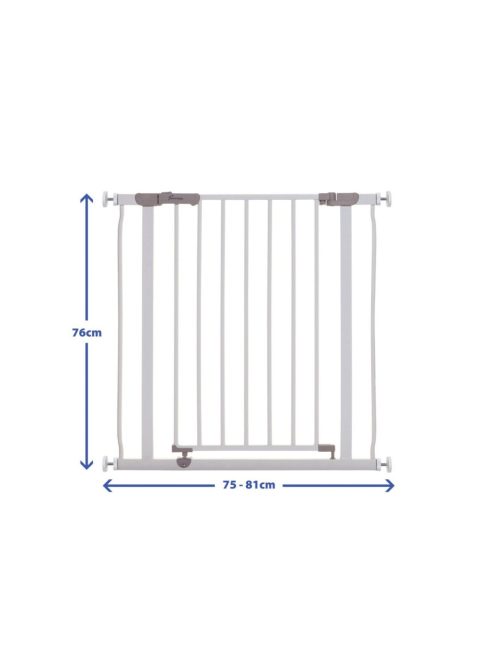 Dreambaby Ava biztonsági ajtórács 75-81 cm - fehér