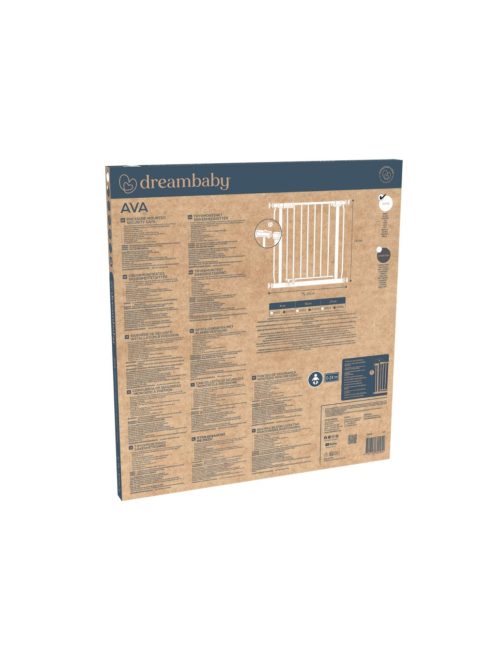 Dreambaby Ava biztonsági ajtórács 75-81 cm - fehér