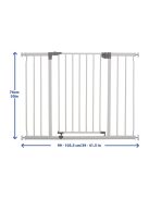 Dreambaby Liberty extra széles biztonsági ajtórács 99-105,5 cm - fehér