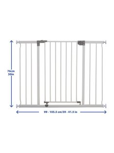   Dreambaby Liberty extra széles biztonsági ajtórács 99-105,5 cm - fehér