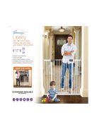 Dreambaby Liberty extra magas biztonsági kapu 75-81 cm - fehér