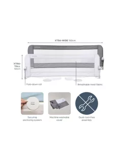 Dreambaby Nicole leesésgátló 150x50 cm - szürke