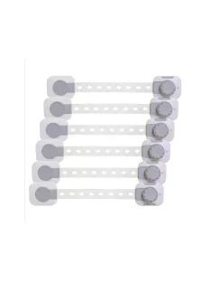   Dreambaby Twist 'n lock multifunkciós zár 6db - fehér/szürke