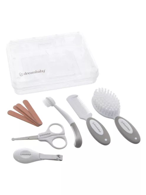 Dreambaby Essentials 10 darabos ápolási készlet - szürke